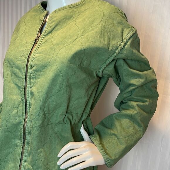 UNIVERSAL THREAD Sage Green Zip Up Jacket Patch Pocket Size M - Picture 6 of 12